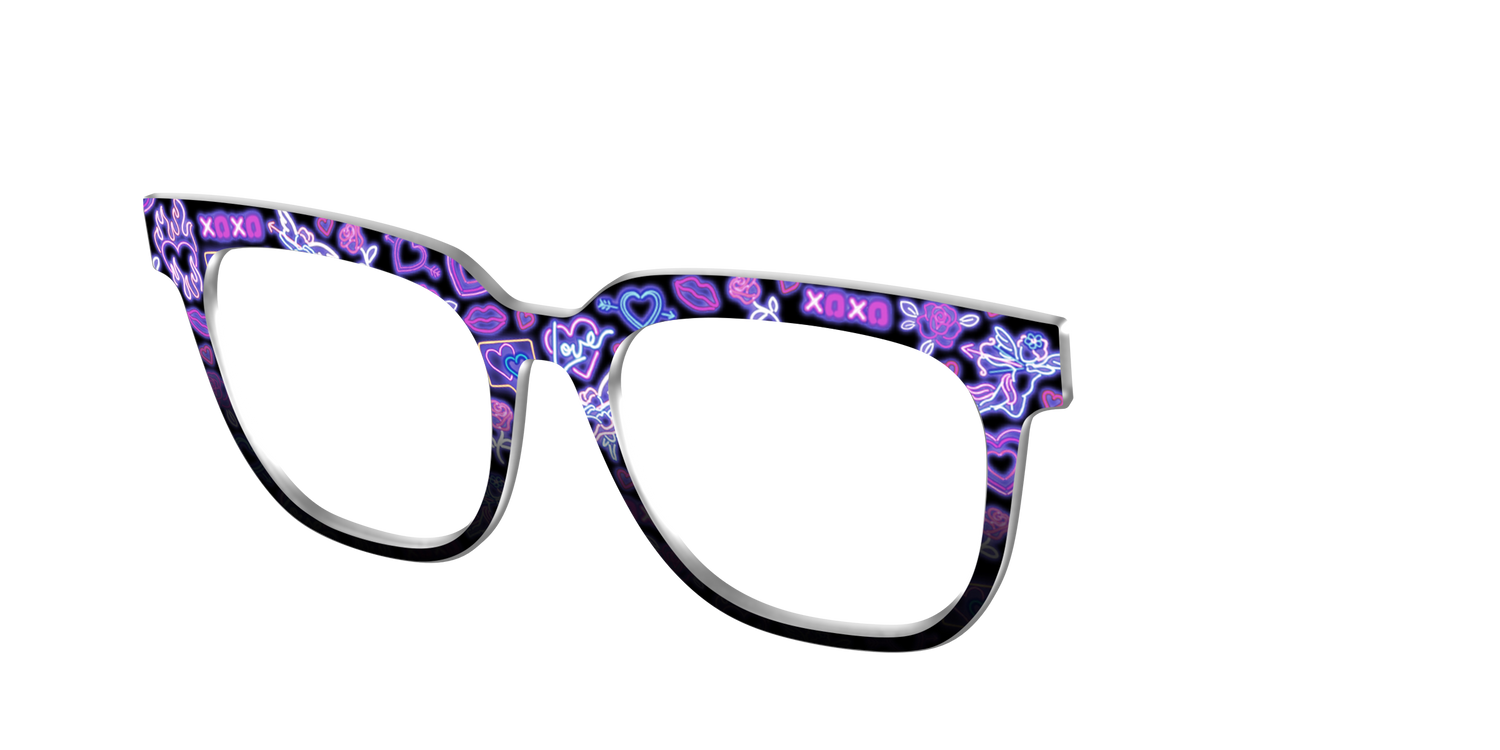 The Neon Love Signs - Angle Top Image - Pair Eyewear