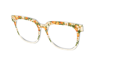 The Orange Blossom Glitter Crystal - Angle Top Thumbnail - Pair Eyewear