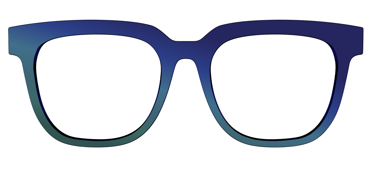 The Peacock Ombre - Front Top Image - Pair Eyewear