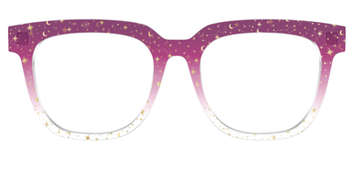 The Pink Ombre Gold Foil Crystal - Front Top Thumbnail - Pair Eyewear