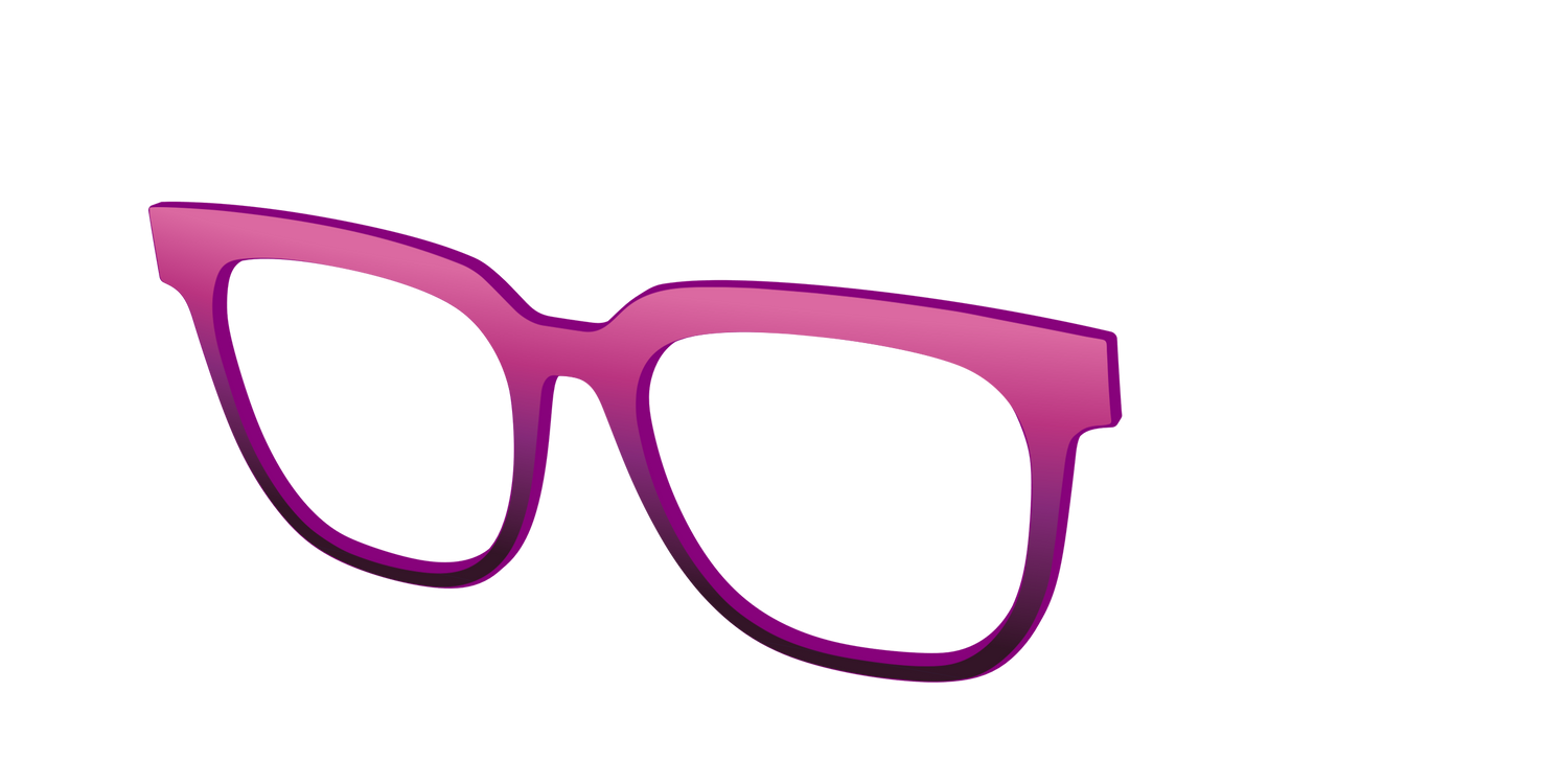 The Pink to Plum Gradient - Angle Top Image - Pair Eyewear