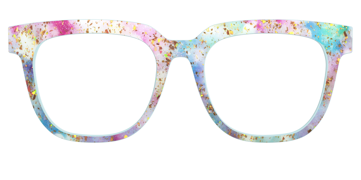 The Pixie Bokeh with Gold Flakes - Front Top Image - Pair Eyewear