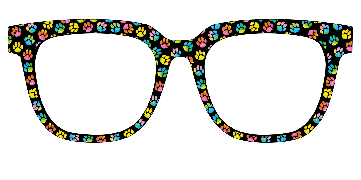 The Rainbow Paw Print - Front Top Image - Pair Eyewear