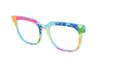 The Rainbow Tie-Dye - Angle Top Thumbnail - Pair Eyewear