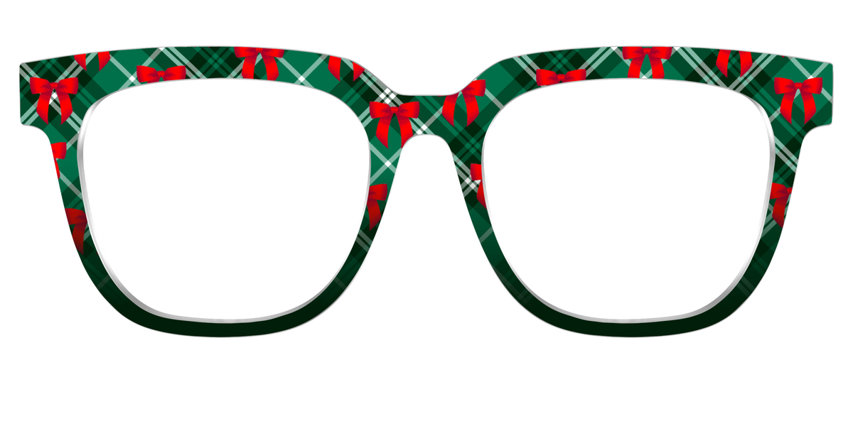 The Ribbon-Clad Plaid - Front Top Image - Pair Eyewear