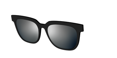 The Polarized Silver Reflective Sun Top - Angle Top Thumbnail - Pair Eyewear