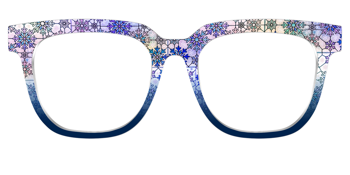 The Snowfall Stained Glass - Front Top Image - Pair Eyewear