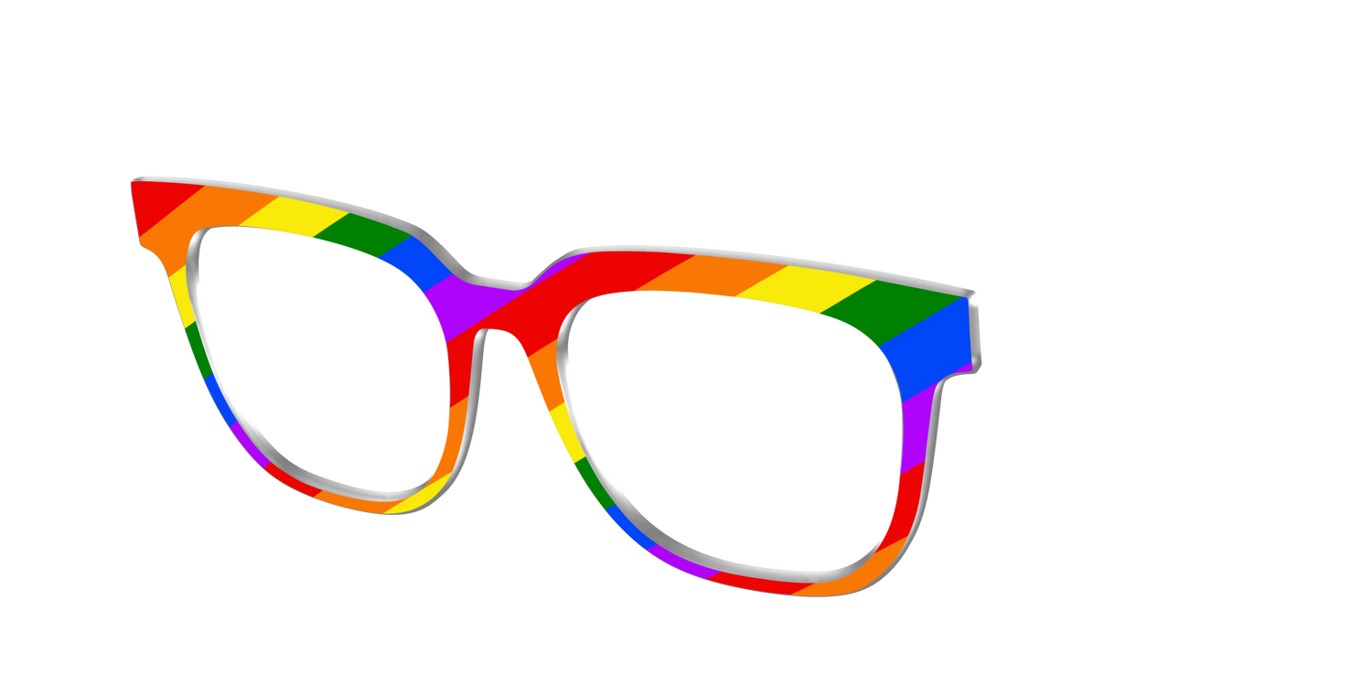 The Traditional Pride Flag - Angle Top Image - Pair Eyewear