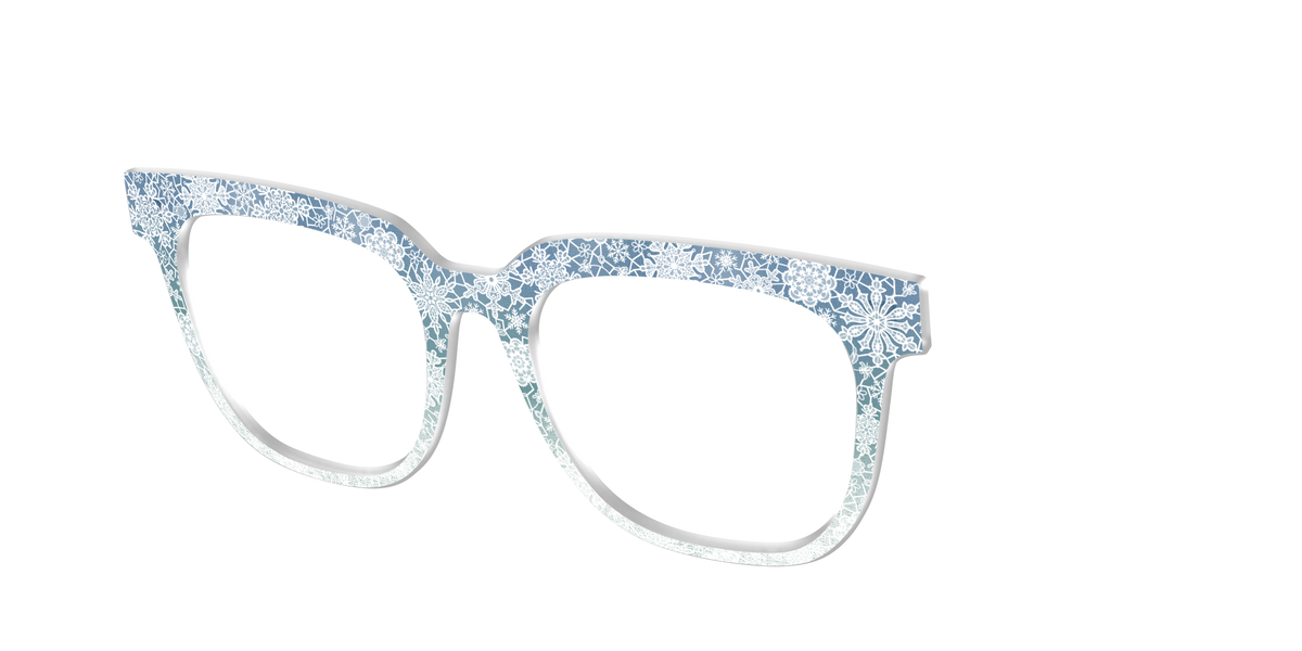 The White Lace Snowflake Crystal - Angle Top Image - Pair Eyewear
