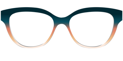 The Aegean to Apricot Gradient - Front Top Thumbnail - Pair Eyewear