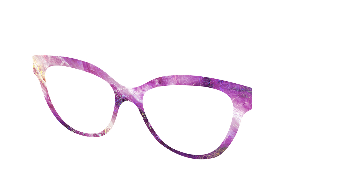 The Amethyst Geode - Angle Top Image - Pair Eyewear