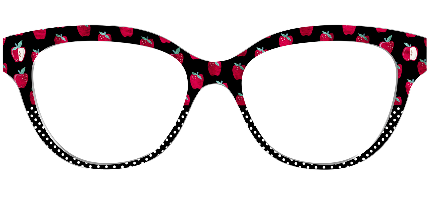 The Apple Polka Dot Split - Front Top Image - Pair Eyewear