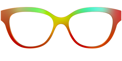 The Apricot Ombre - Front Top Thumbnail - Pair Eyewear