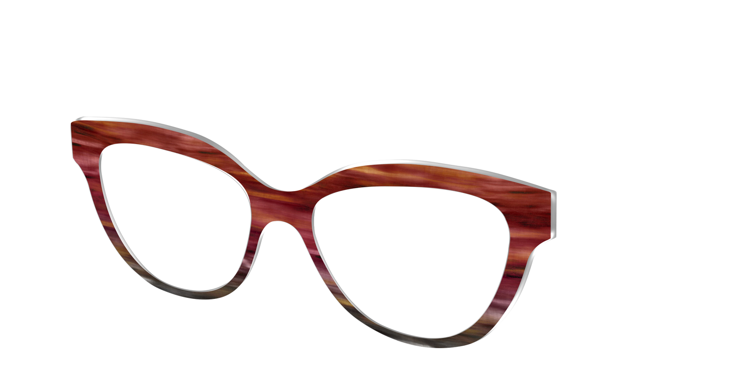 The Auburn Gradient Horn - Angle Top Image - Pair Eyewear