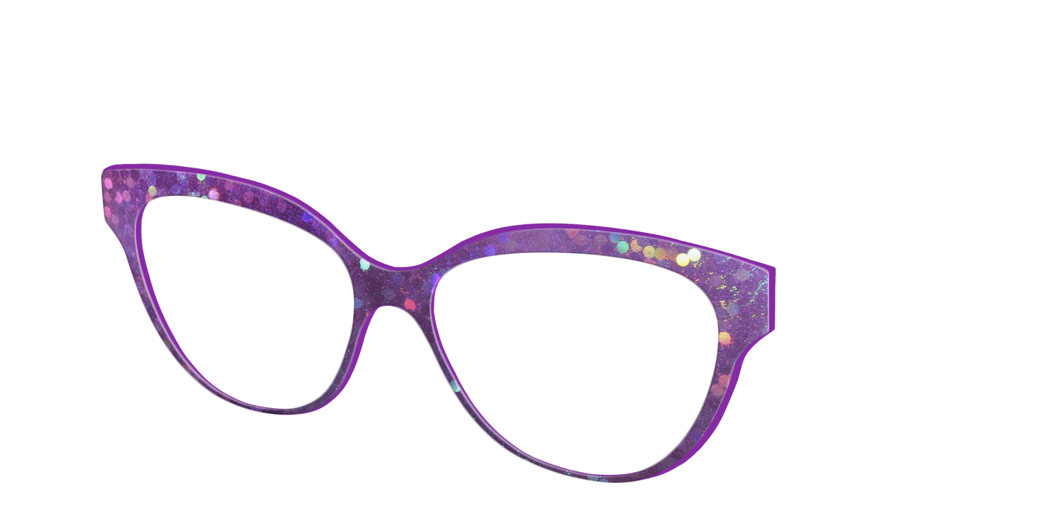 The Berry Jam Hexagons - Angle Top Image - Pair Eyewear