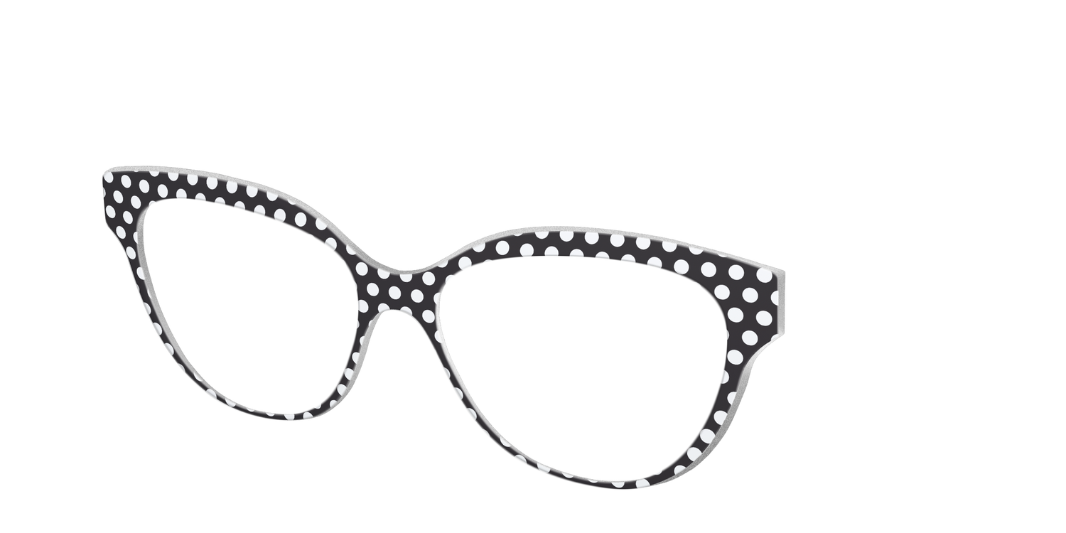 The Black Polka Dots - Angle Top Image - Pair Eyewear