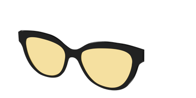 The Black With Citrine Yellow Lens - Angle Top Thumbnail - Pair Eyewear