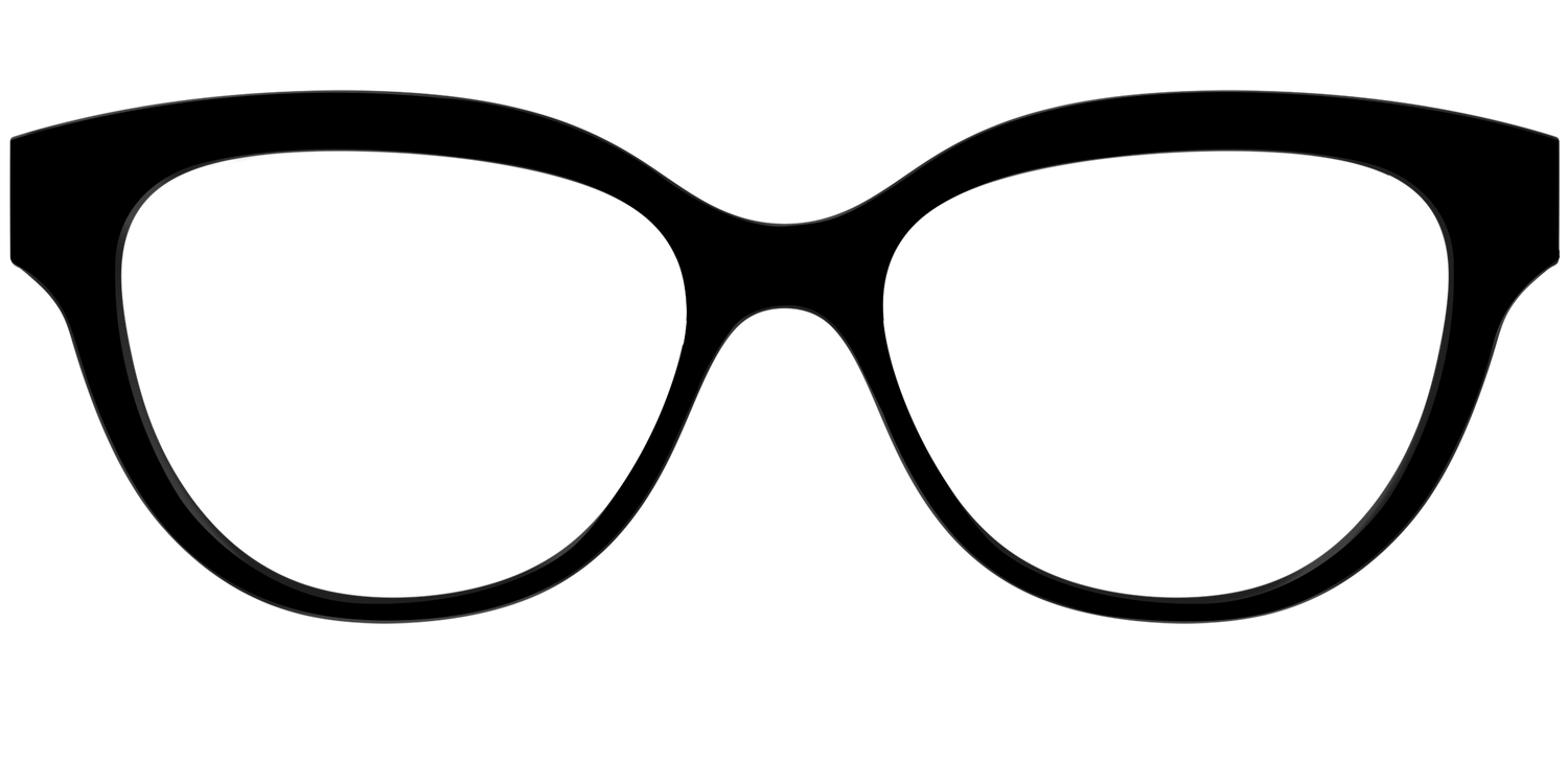 The Black - Front Top Image - Pair Eyewear