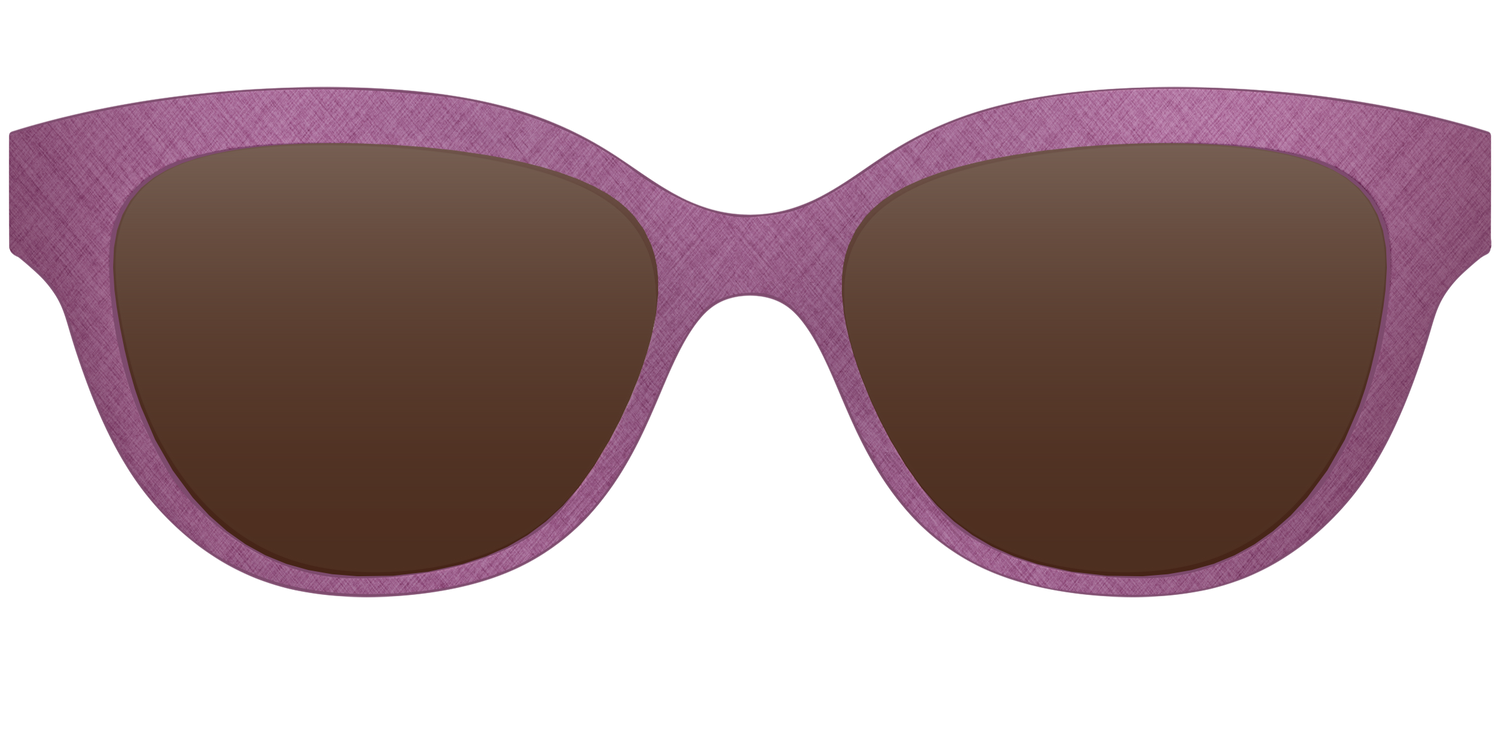 The Polarized Brushed Rose Sun Top - Front Top Image - Pair Eyewear