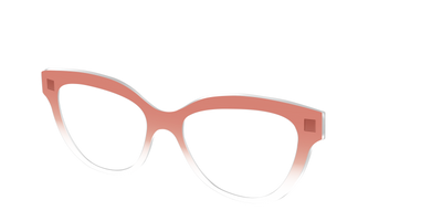 The Burnt Orange Gradient Crystal - Angle Top Thumbnail - Pair Eyewear