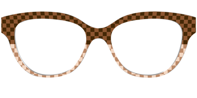 The Cappuccino Check Split - Front Top Thumbnail - Pair Eyewear