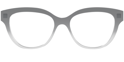 The Charcoal to Light Gray Gradient Crystal - Front Top Thumbnail - Pair Eyewear