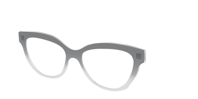 The Charcoal to Light Gray Gradient Crystal - Angle Top Thumbnail - Pair Eyewear