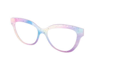 The Dreamy Pastel with Holographic Glitter - Angle Top Thumbnail - Pair Eyewear