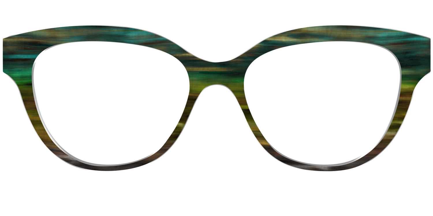 The Emerald Gradient Horn - Front Top Image - Pair Eyewear