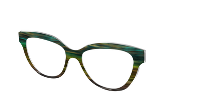 The Emerald Gradient Horn - Angle Top Thumbnail - Pair Eyewear