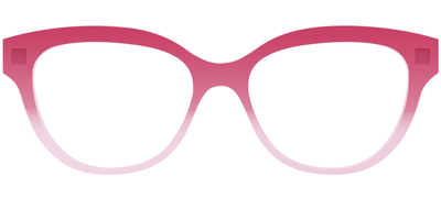 The Flamingo to Blush Gradient Crystal - Front Top Thumbnail - Pair Eyewear