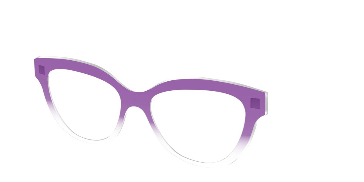The Grape Gradient Crystal - Angle Top Image - Pair Eyewear