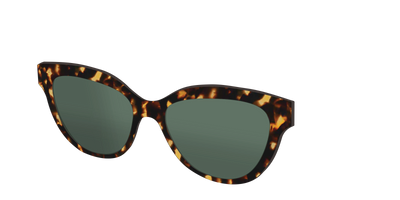 The Non-Polarized Green Tortoise Sun Top - Angle Top Thumbnail - Pair Eyewear