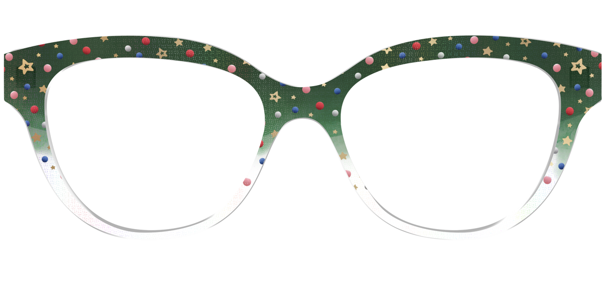 The Holiday Bauble with Foil Crystal - Front Top Image - Pair Eyewear
