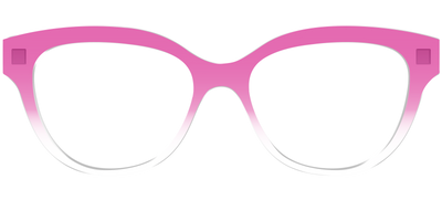 The Magenta Gradient Crystal - Front Top Thumbnail - Pair Eyewear