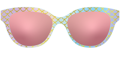 The Polarized Rainbow Mermaid Sun Top - Front Top Thumbnail - Pair Eyewear