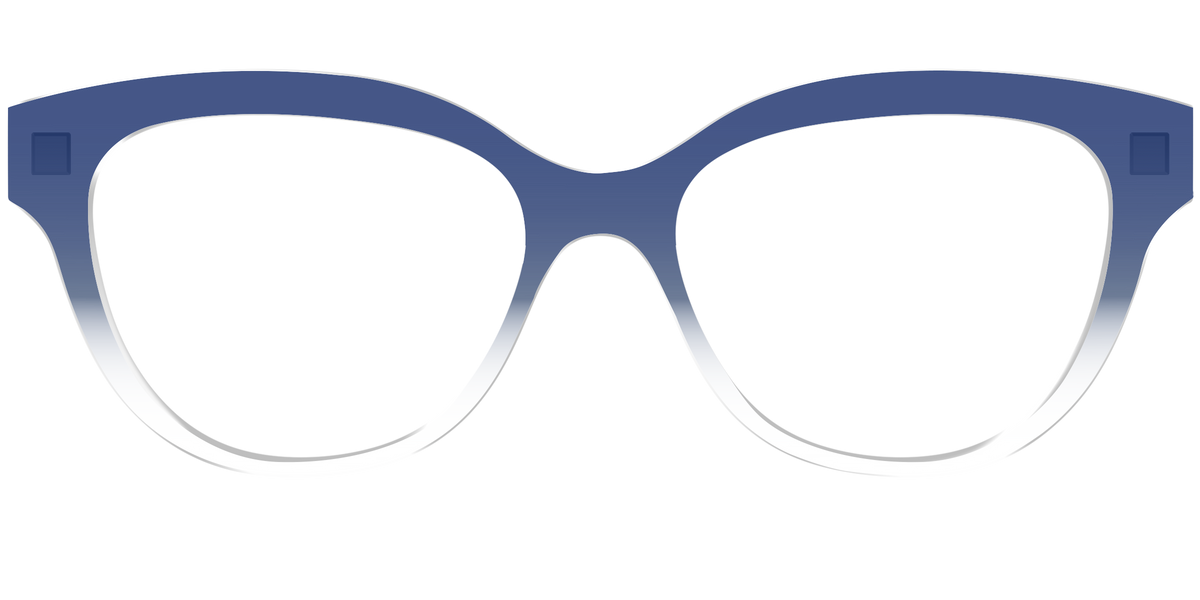 The Navy Gradient Crystal - Front Top Image - Pair Eyewear