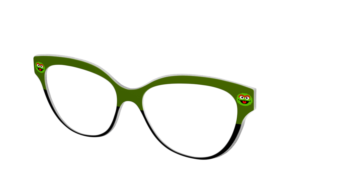 The Oscar the Grouch - Angle Top Image - Pair Eyewear
