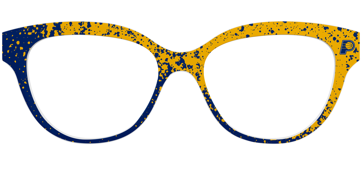 The Pacers Splatter - Front Top Image - Pair Eyewear