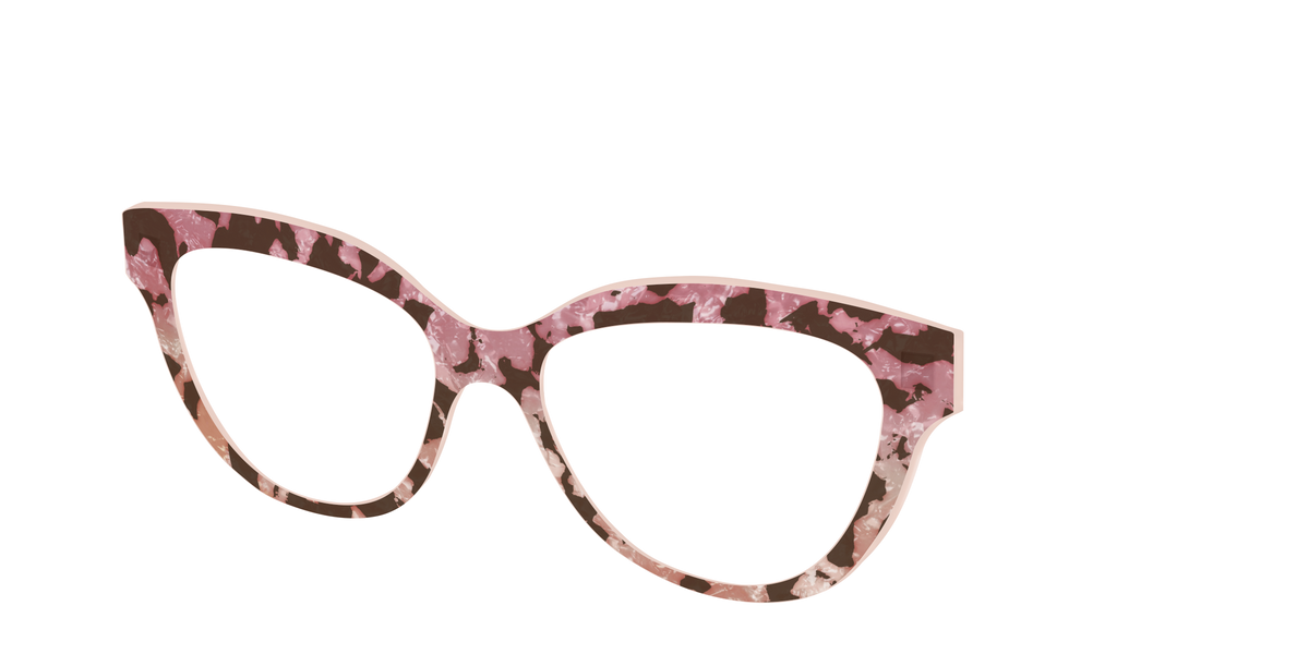 The Pale Peach Pearl Tortoise - Angle Top Image - Pair Eyewear