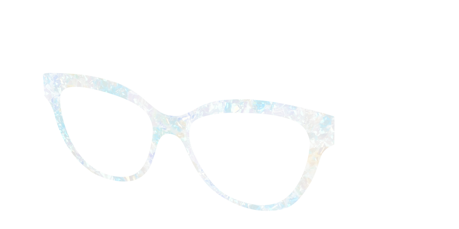 The Pearlescent Opal - Angle Top Image - Pair Eyewear