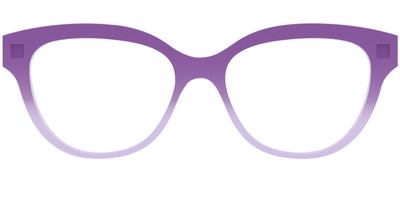 The Plum to Lilac Gradient Crystal - Front Top Thumbnail - Pair Eyewear