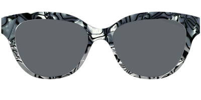 The Polarized Zebra Pearl Split Sun Top - Front Top Thumbnail - Pair Eyewear