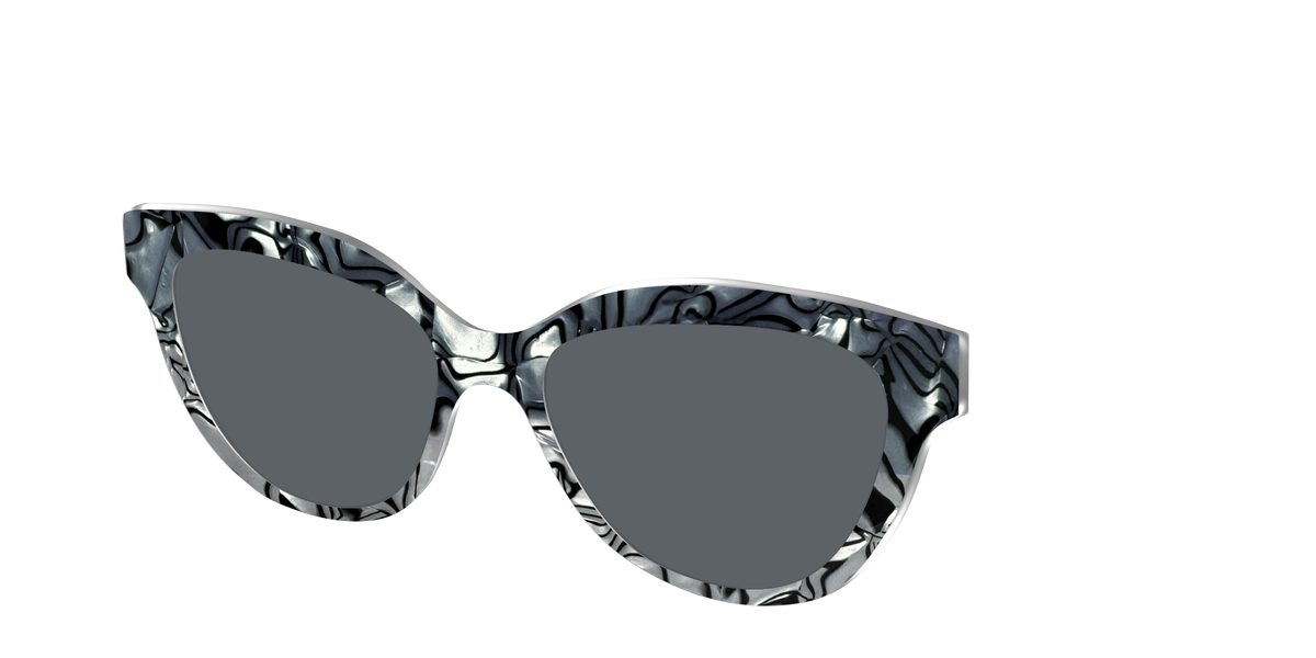The Polarized Zebra Pearl Split Sun Top - Angle Top Image - Pair Eyewear