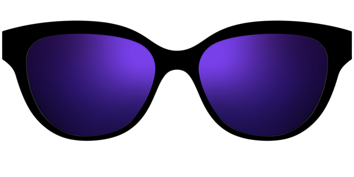 The Polarized Purple Reflective Sun Top - Front Top Image - Pair Eyewear