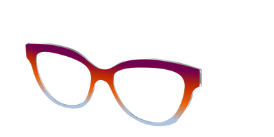 The Raspberry to Periwinkle Gradient - Angle Top Thumbnail - Pair Eyewear