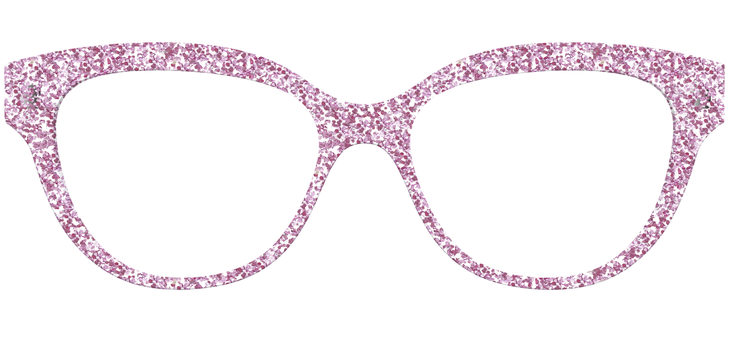 The Rose Gold Sparkle - Front Top Image - Pair Eyewear