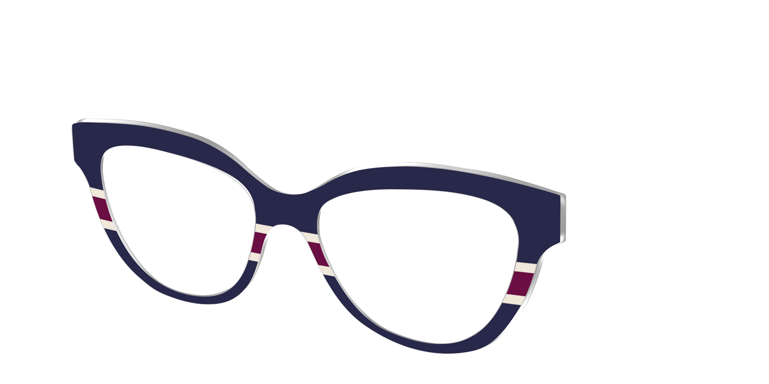 The Rugby Stripes - Angle Top Image - Pair Eyewear