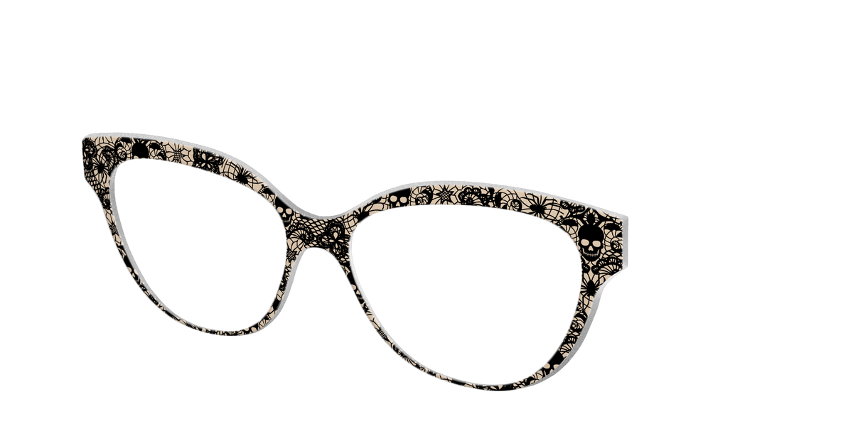 The Skull Lace - Angle Top Image - Pair Eyewear