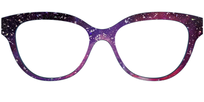 The Twilight Sky with Holographic Glitter - Front Top Thumbnail - Pair Eyewear